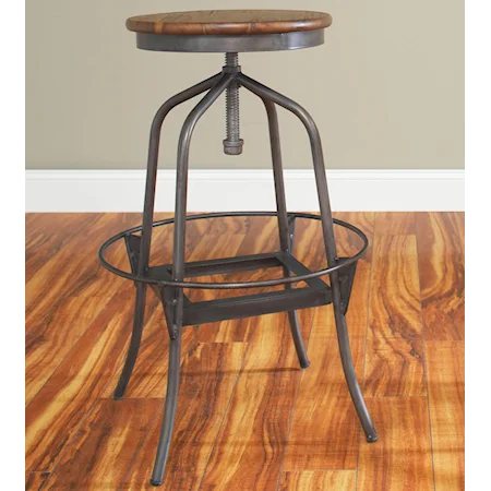 24" Adjustable Swivel Counter Height Stool